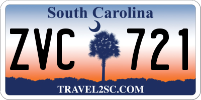 SC license plate ZVC721