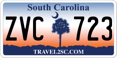 SC license plate ZVC723