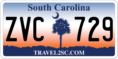 SC license plate ZVC729