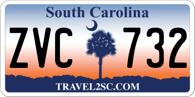 SC license plate ZVC732