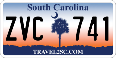 SC license plate ZVC741