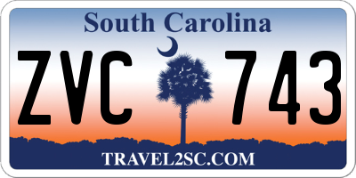 SC license plate ZVC743