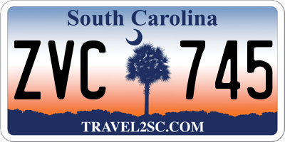 SC license plate ZVC745