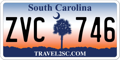 SC license plate ZVC746