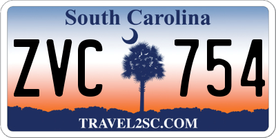 SC license plate ZVC754