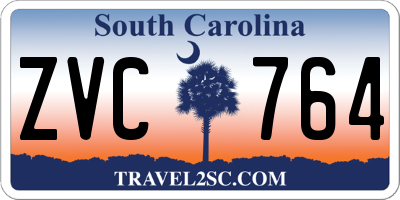 SC license plate ZVC764