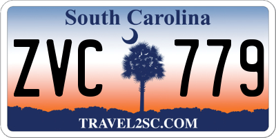 SC license plate ZVC779