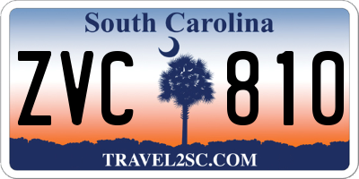SC license plate ZVC810