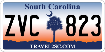 SC license plate ZVC823