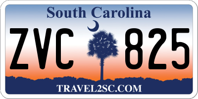 SC license plate ZVC825