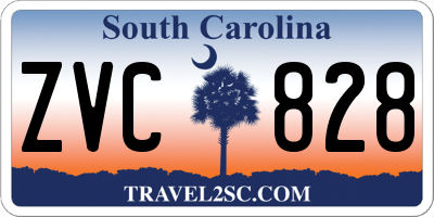 SC license plate ZVC828