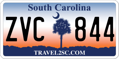 SC license plate ZVC844