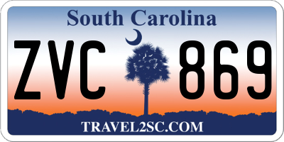 SC license plate ZVC869