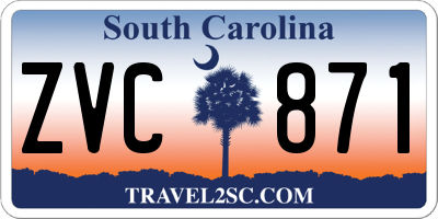 SC license plate ZVC871