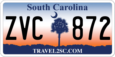 SC license plate ZVC872