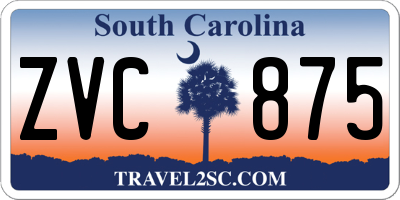 SC license plate ZVC875