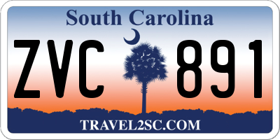 SC license plate ZVC891