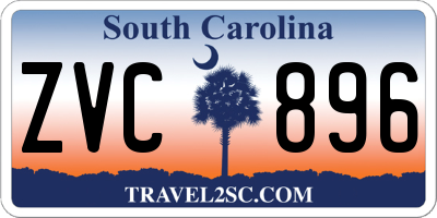 SC license plate ZVC896