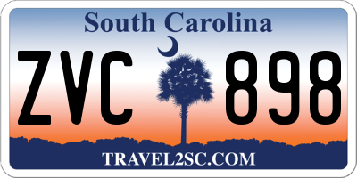SC license plate ZVC898