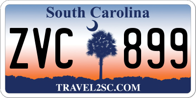 SC license plate ZVC899