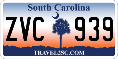 SC license plate ZVC939