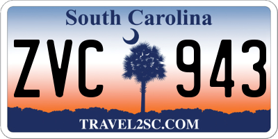 SC license plate ZVC943