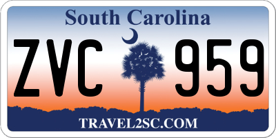 SC license plate ZVC959
