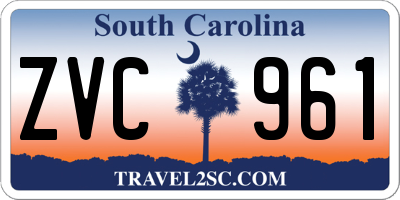 SC license plate ZVC961