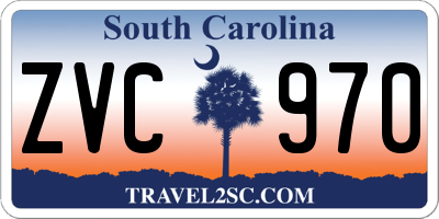 SC license plate ZVC970