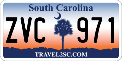 SC license plate ZVC971