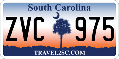 SC license plate ZVC975