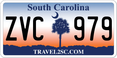 SC license plate ZVC979