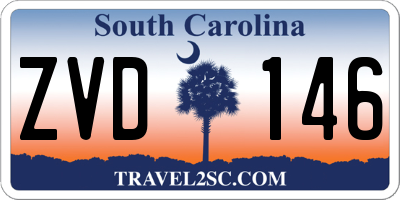 SC license plate ZVD146