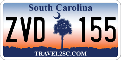 SC license plate ZVD155