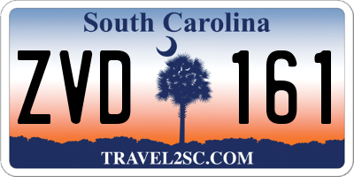 SC license plate ZVD161