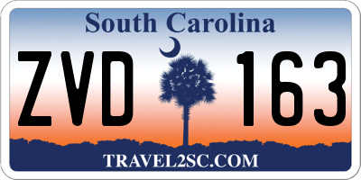 SC license plate ZVD163