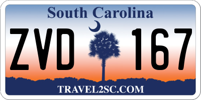 SC license plate ZVD167