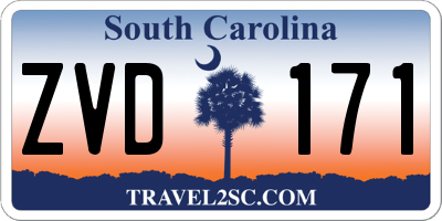 SC license plate ZVD171