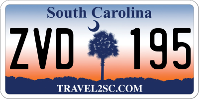 SC license plate ZVD195