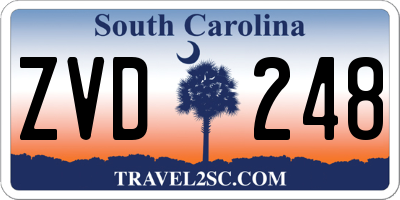 SC license plate ZVD248