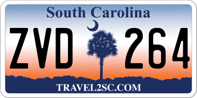 SC license plate ZVD264