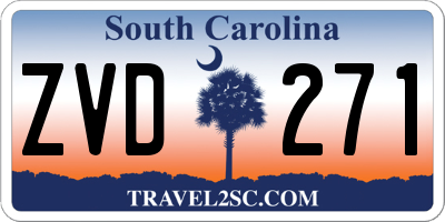 SC license plate ZVD271