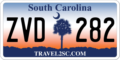 SC license plate ZVD282