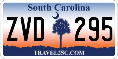 SC license plate ZVD295