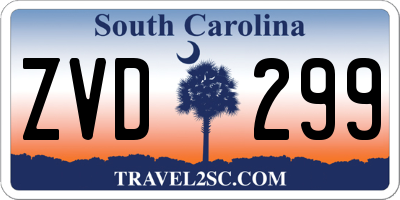 SC license plate ZVD299
