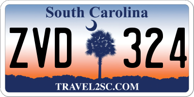 SC license plate ZVD324