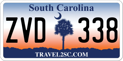 SC license plate ZVD338