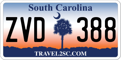 SC license plate ZVD388