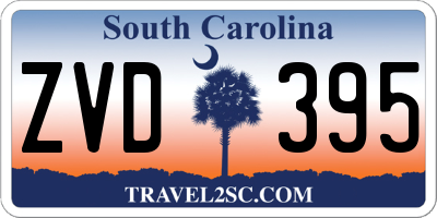 SC license plate ZVD395