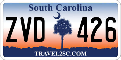 SC license plate ZVD426